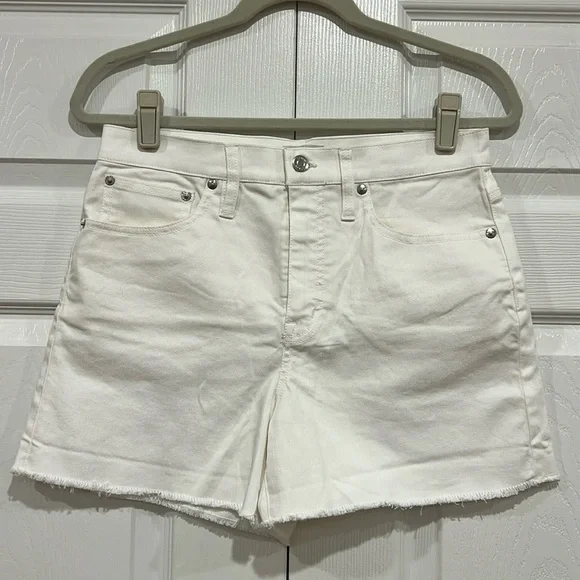 J. Crew High-Rise White Denim Shorts Womens Size 27 - Picture 1 of 7